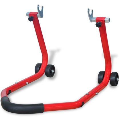vidaXL Béquille arrière de moto Rouge
