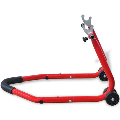 vidaXL Béquille arrière de moto Rouge