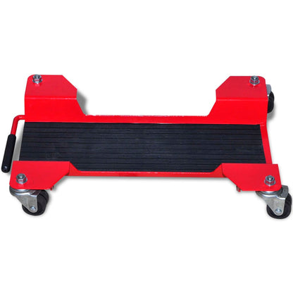 vidaXL Chariot de moto Rouge