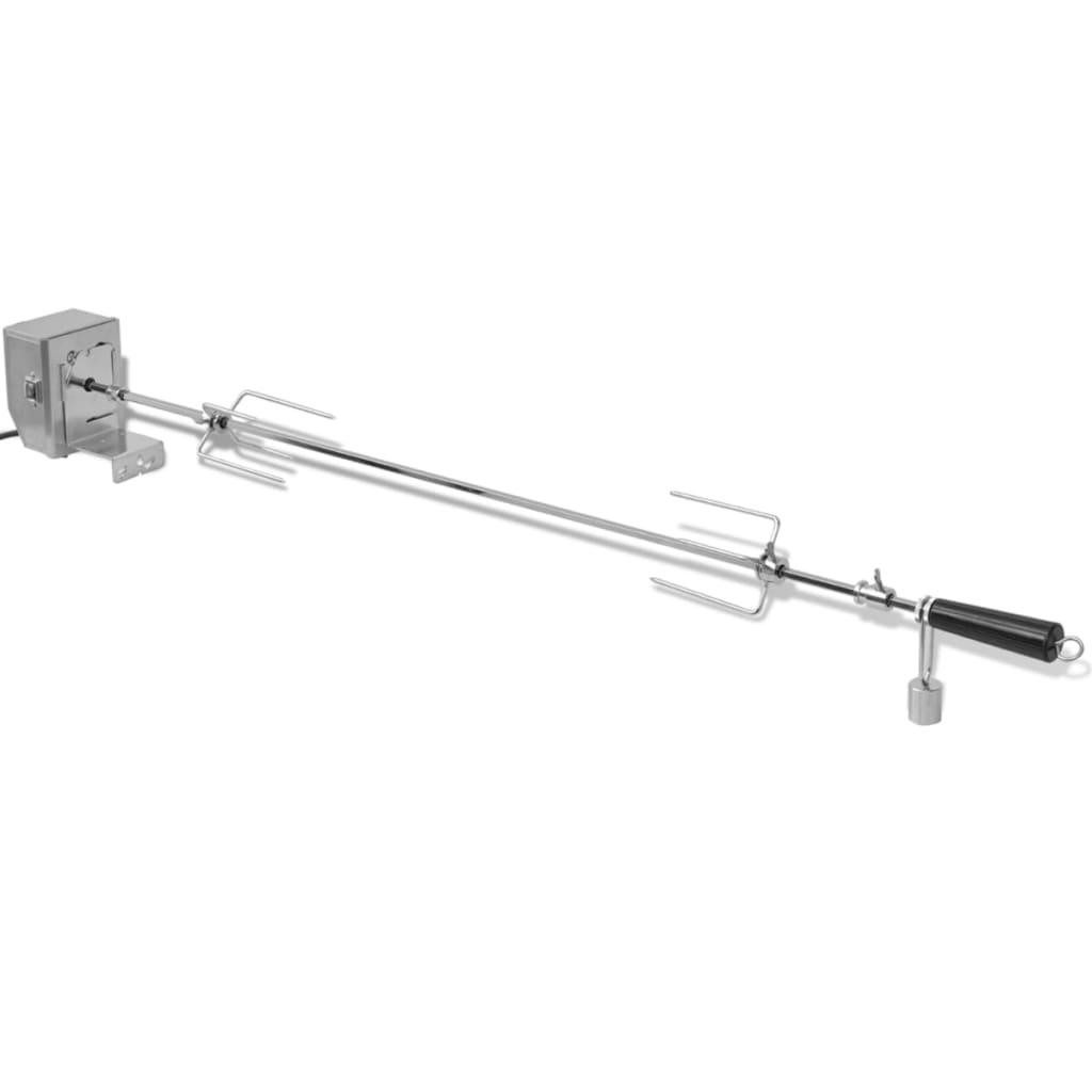 vidaXL Broche à rôtir avec moteur 1 200 mm Acier