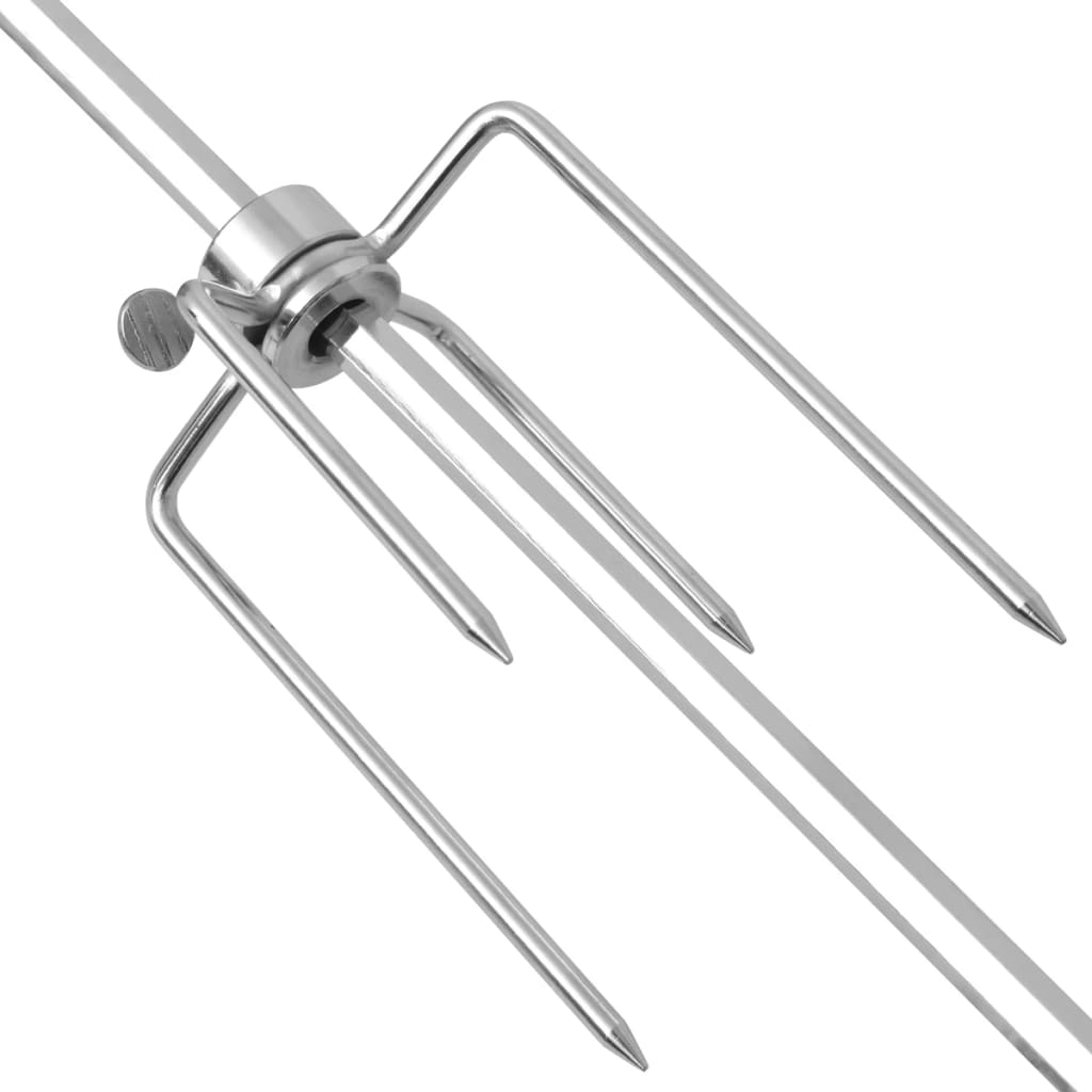 vidaXL Broche à rôtir avec moteur 1 200 mm Acier