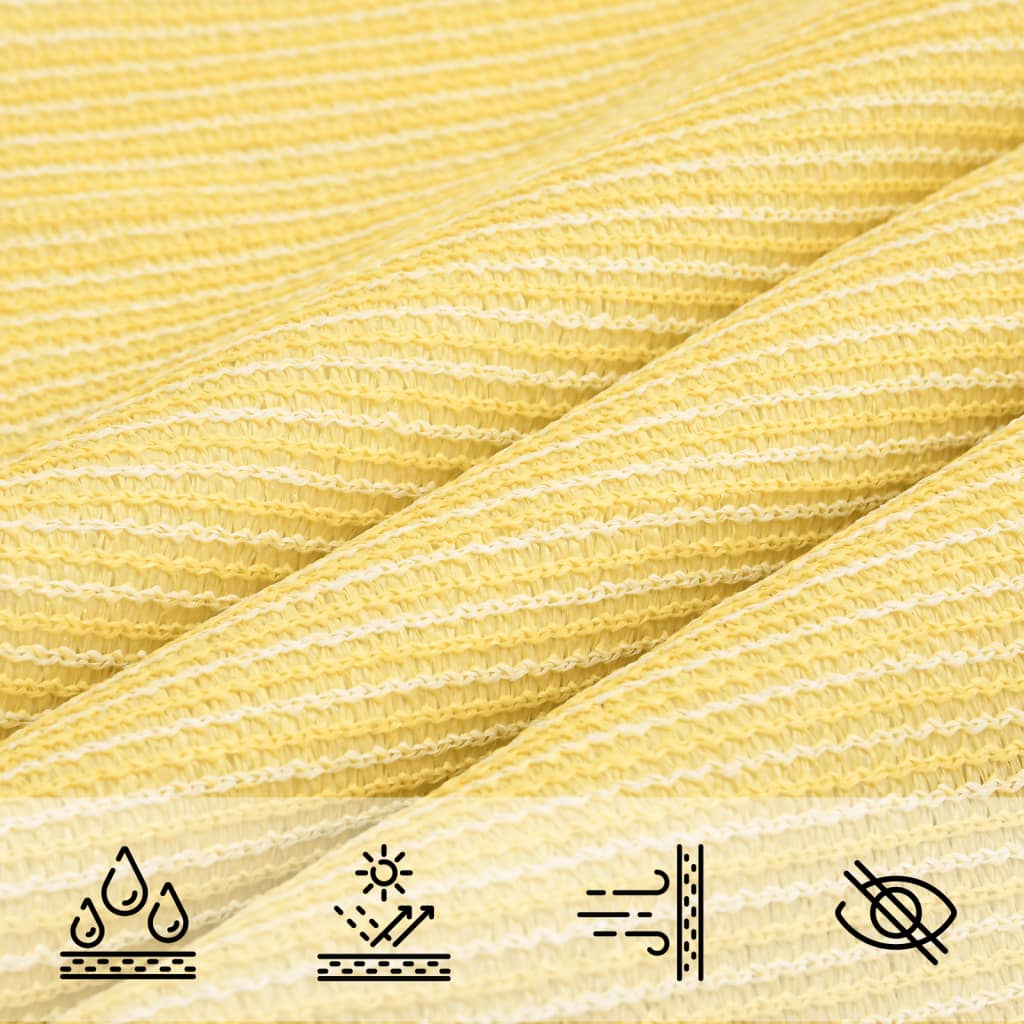 vidaXL Parasol en PEHD carré 3,6 x 3,6 m Beige