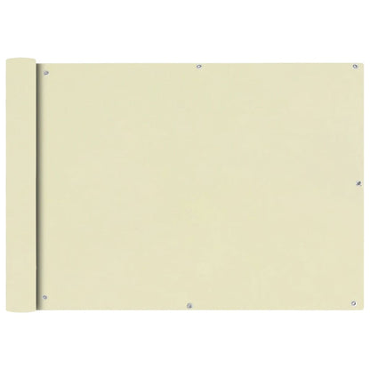 vidaXL Écran de balcon en tissu Oxford 75x400 cm Crème