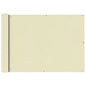 vidaXL Écran de balcon en tissu Oxford 75x400 cm Crème