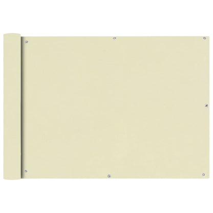 vidaXL Écran de balcon en tissu Oxford 75x600 cm Crème