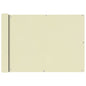 vidaXL Écran de balcon en tissu Oxford 75x600 cm Crème