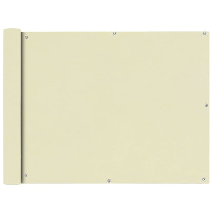 vidaXL Écran de balcon en tissu Oxford 90x600 cm Crème