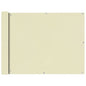 vidaXL Écran de balcon en tissu Oxford 90x600 cm Crème
