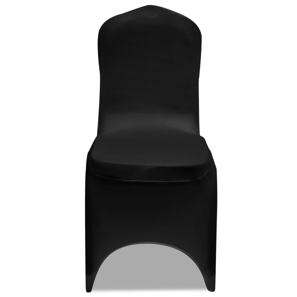 vidaXL Housse de chaise extensible 4 pcs Noir