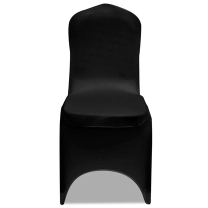 vidaXL Housse de chaise extensible 4 pcs Noir