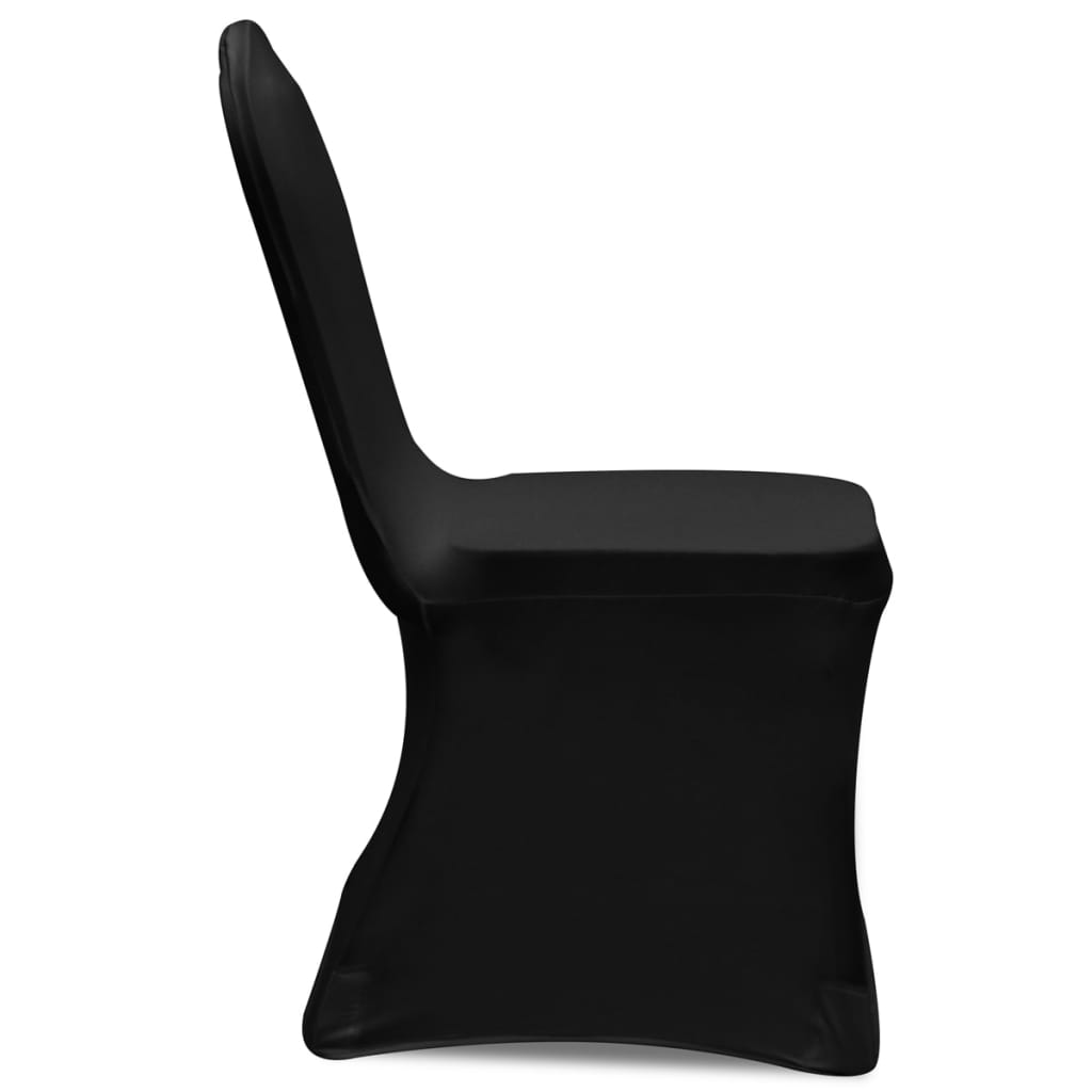 vidaXL Housse de chaise extensible 4 pcs Noir
