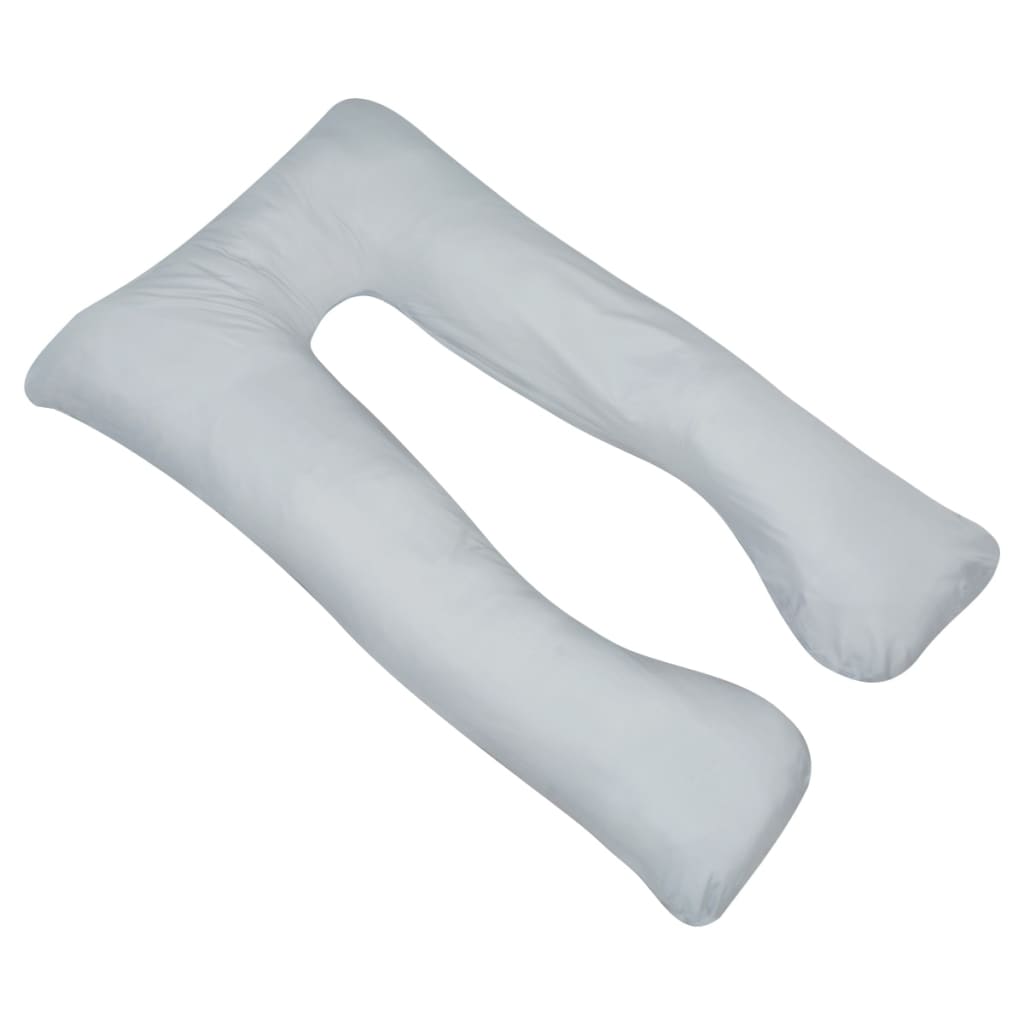 vidaXL Coussin de grossesse 90 x 145 cm Gris