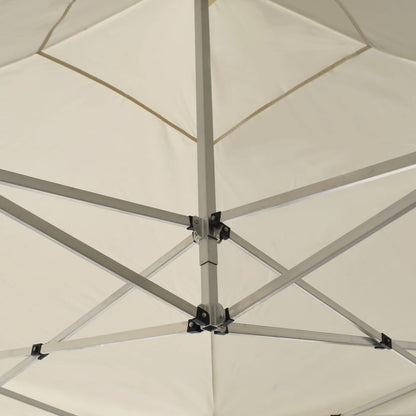 vidaXL Tente de réception pliable avec parois Aluminium 3 x 3 m Crème