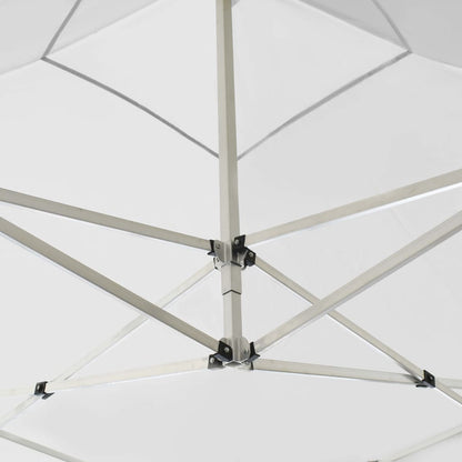 vidaXL Tente de réception pliable avec parois Aluminium 3x3 m Blanc