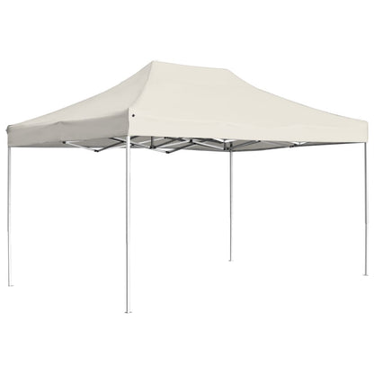 vidaXL Tente de réception pliable Aluminium 4,5x3 m Crème