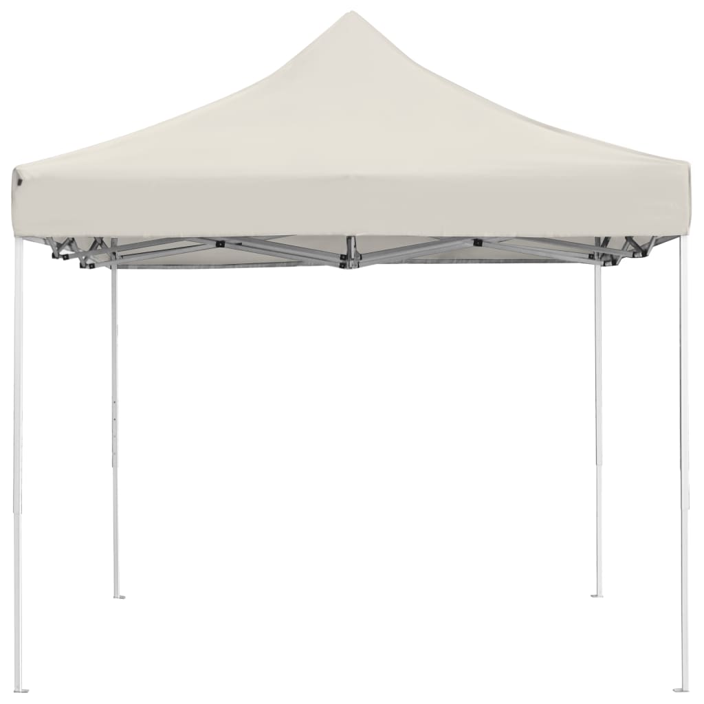 vidaXL Tente de réception pliable Aluminium 4,5x3 m Crème