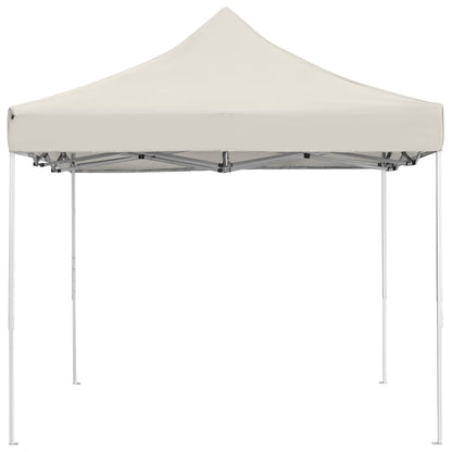 vidaXL Tente de réception pliable Aluminium 4,5x3 m Crème