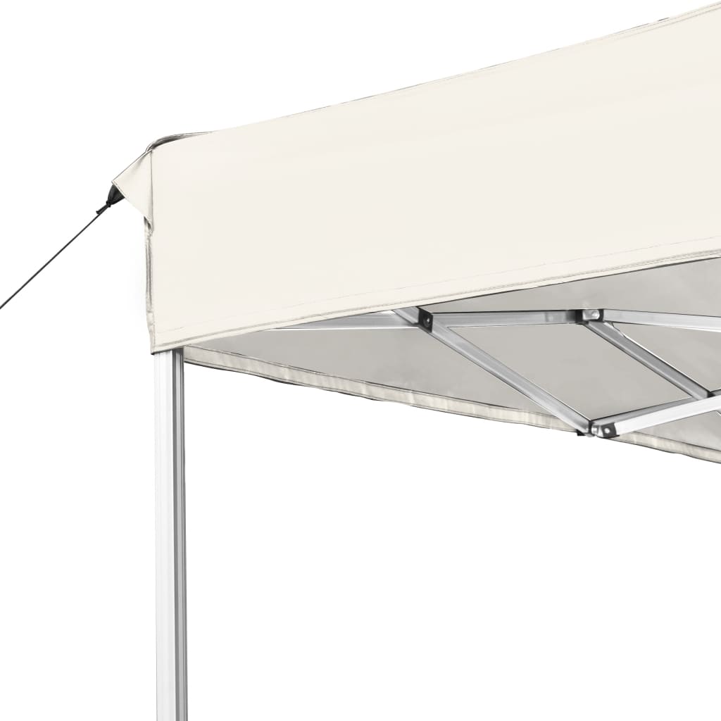 vidaXL Tente de réception pliable Aluminium 4,5x3 m Crème