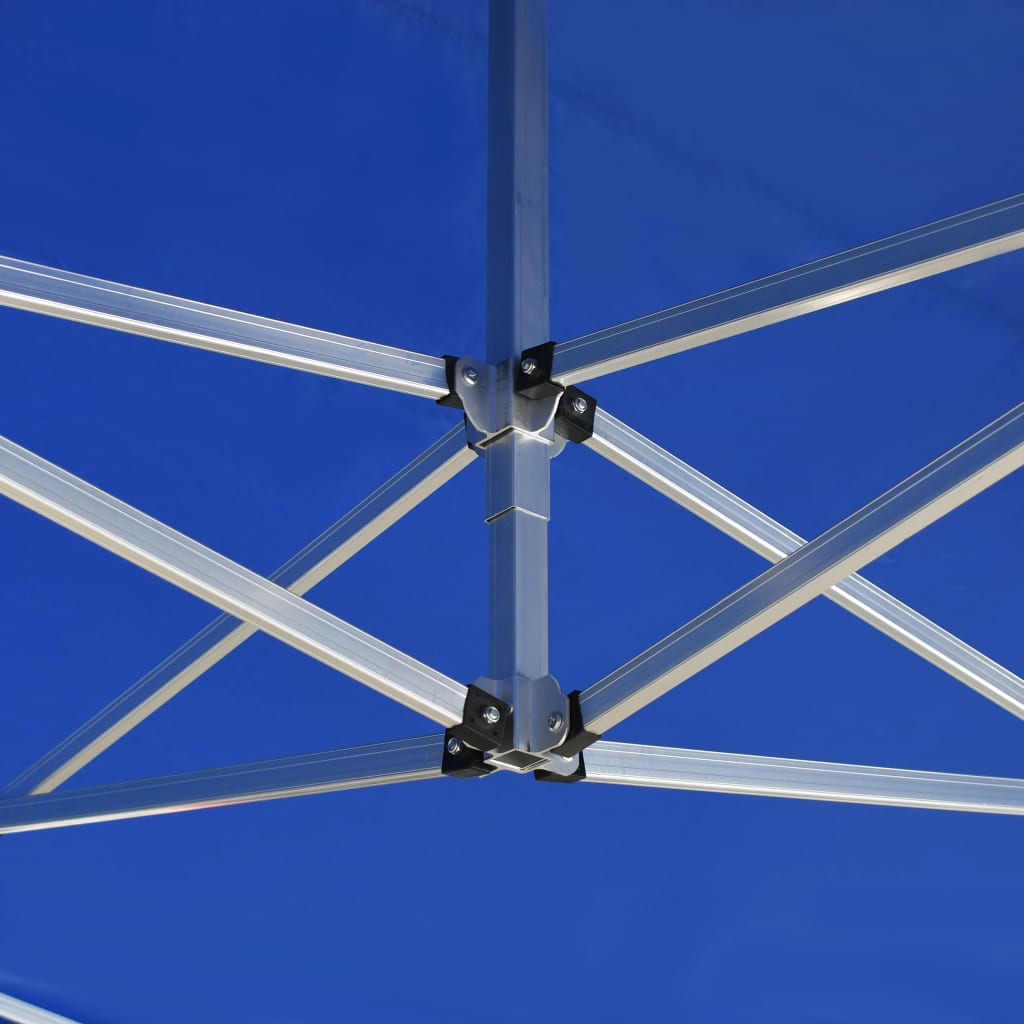 vidaXL Tente de réception pliable Aluminium 4,5x3 m Bleu