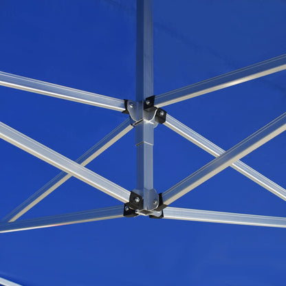 vidaXL Tente de réception pliable Aluminium 4,5x3 m Bleu