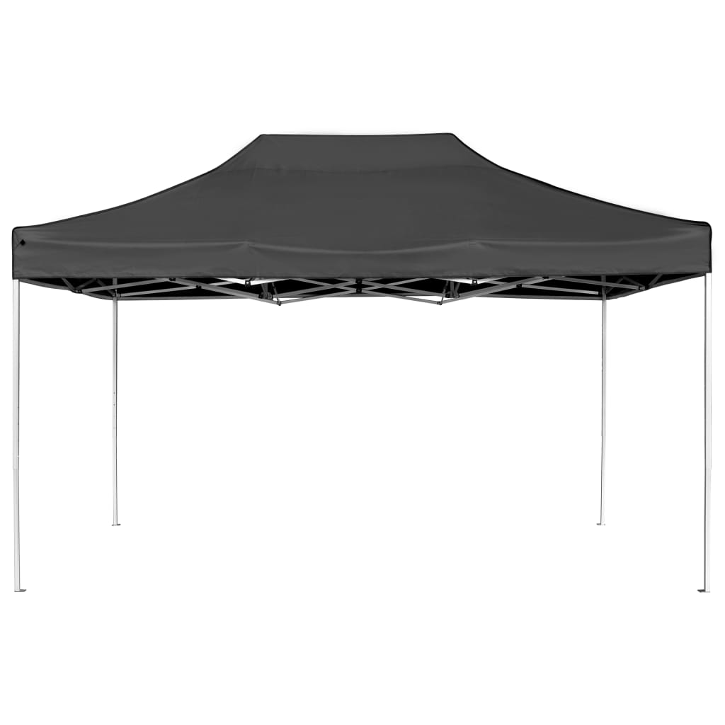 vidaXL Tente de réception pliable Aluminium 4,5x3 m Anthracite