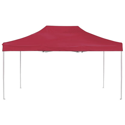 vidaXL Tente de réception pliable Aluminium 4,5x3 m Bordeaux