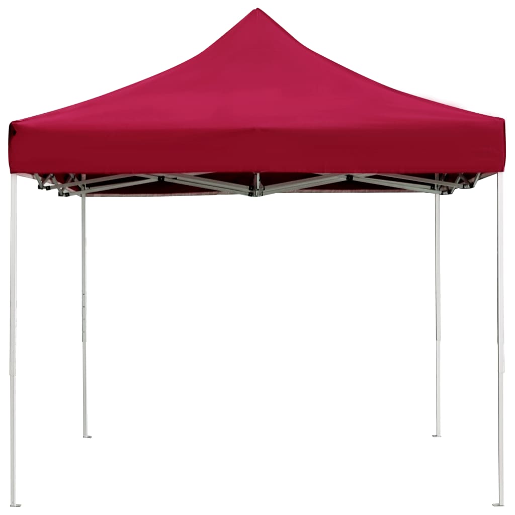 vidaXL Tente de réception pliable Aluminium 4,5x3 m Bordeaux