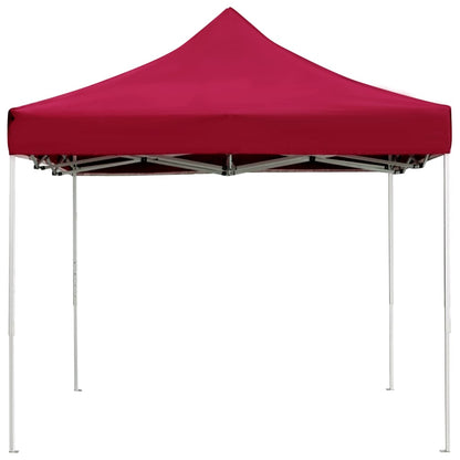 vidaXL Tente de réception pliable Aluminium 4,5x3 m Bordeaux