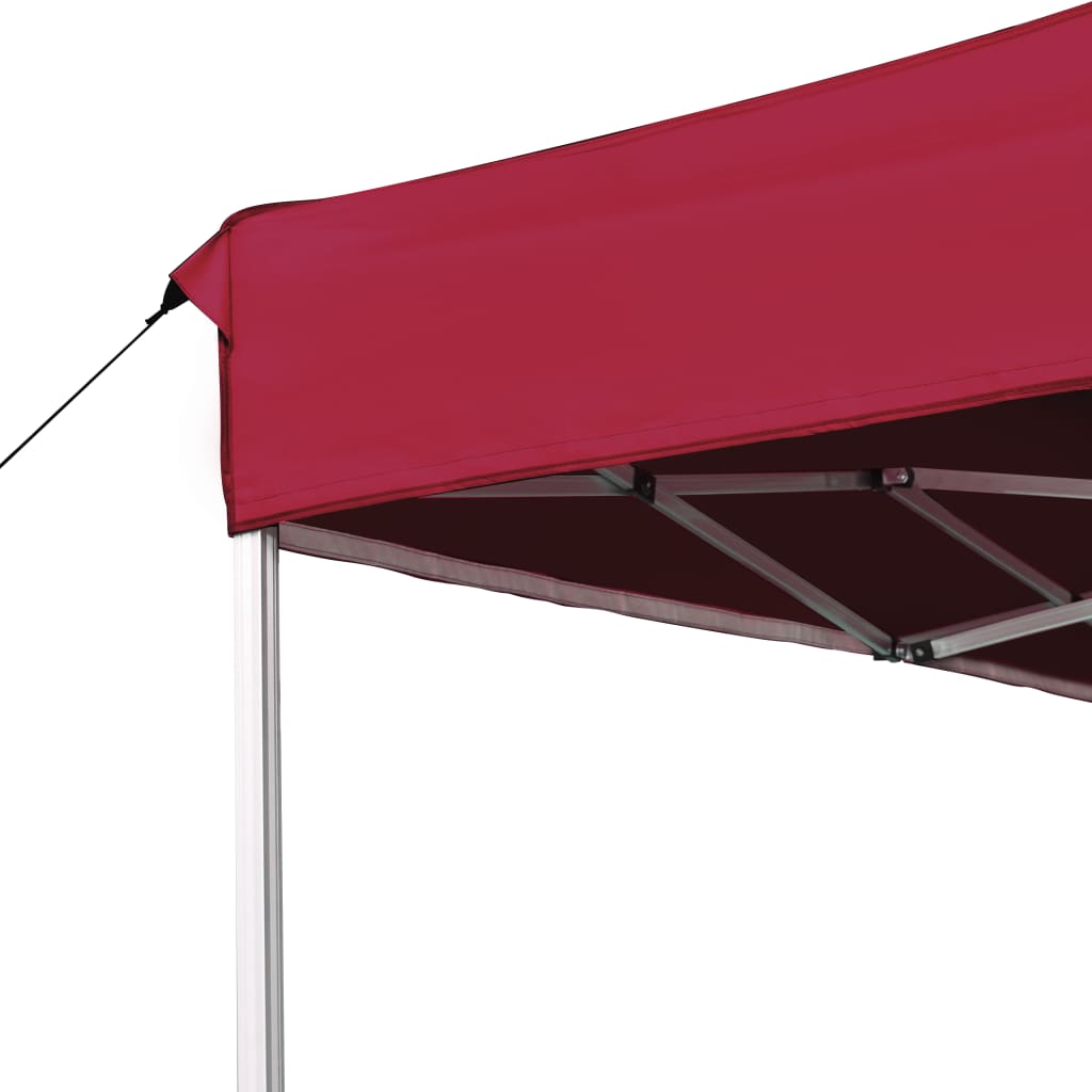 vidaXL Tente de réception pliable Aluminium 4,5x3 m Bordeaux