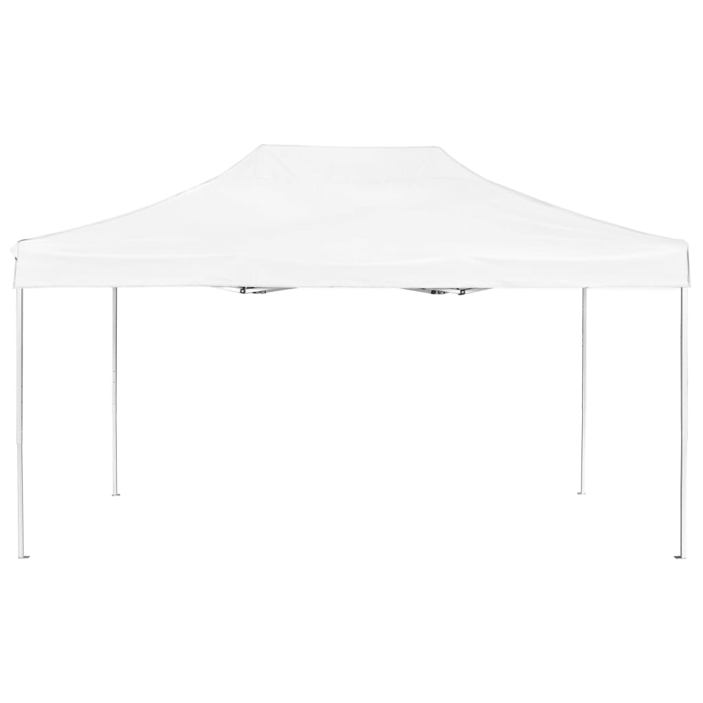 vidaXL Tente de réception pliable Aluminium 4,5x3 m Blanc