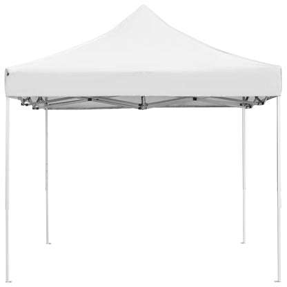 vidaXL Tente de réception pliable Aluminium 4,5x3 m Blanc