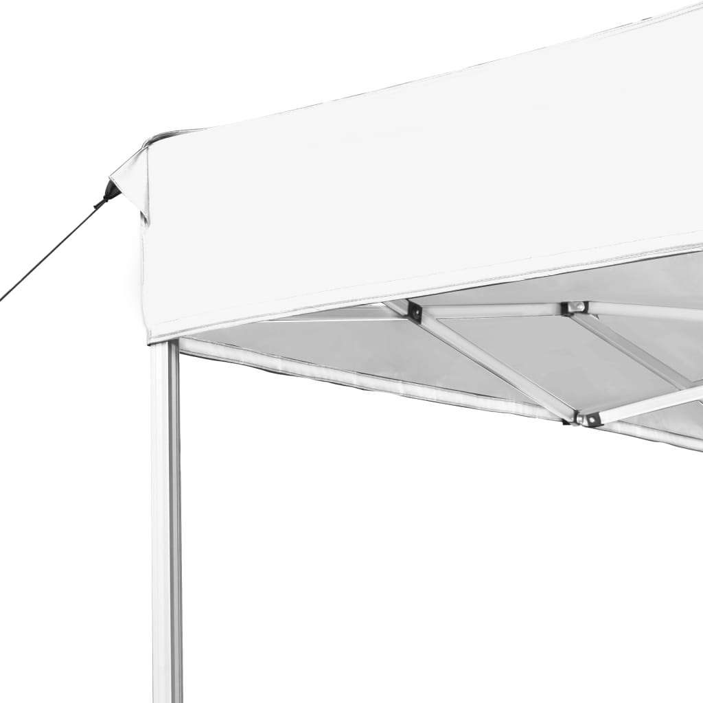 vidaXL Tente de réception pliable Aluminium 4,5x3 m Blanc