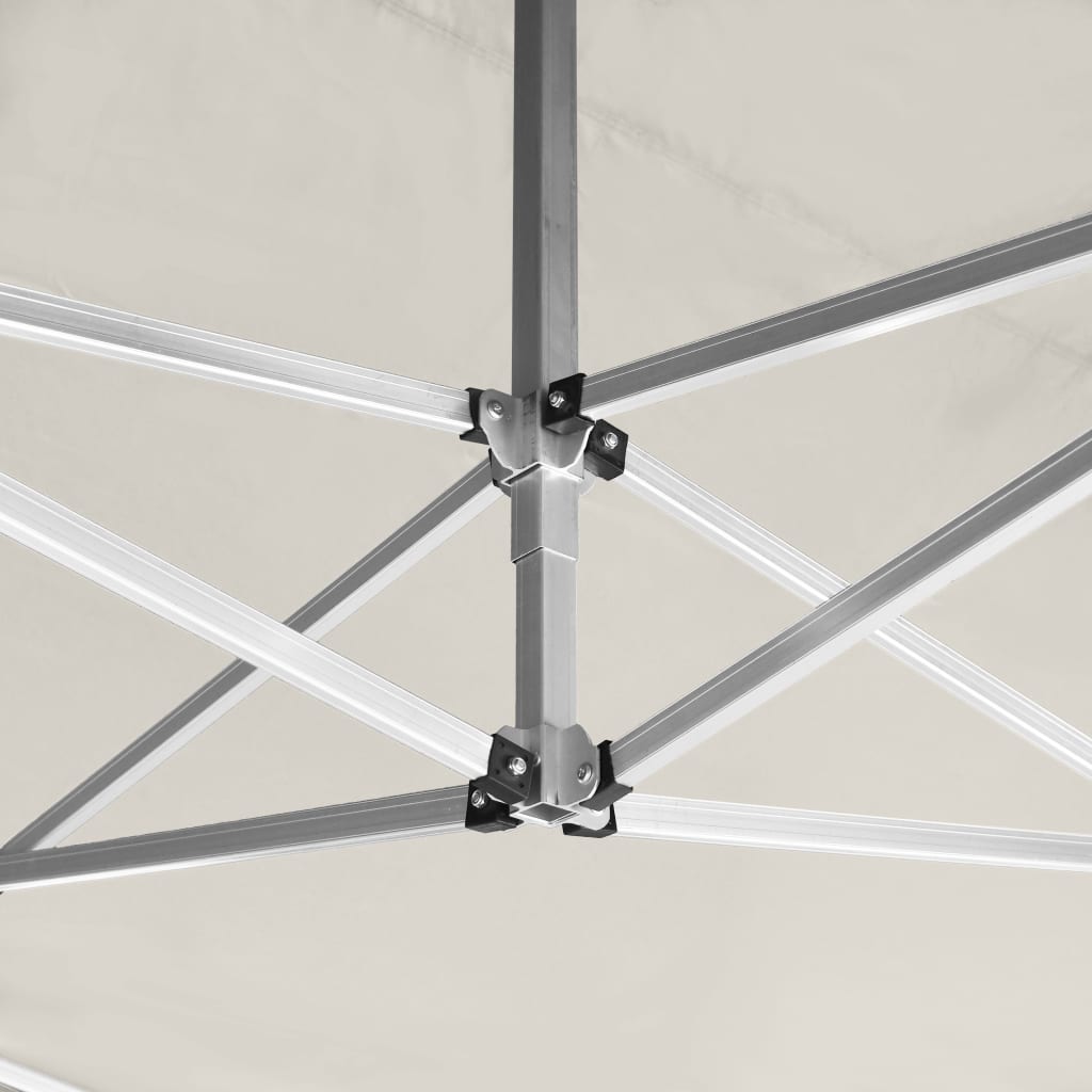 vidaXL Tente de réception pliable avec parois Aluminium 4,5x3 m Crème
