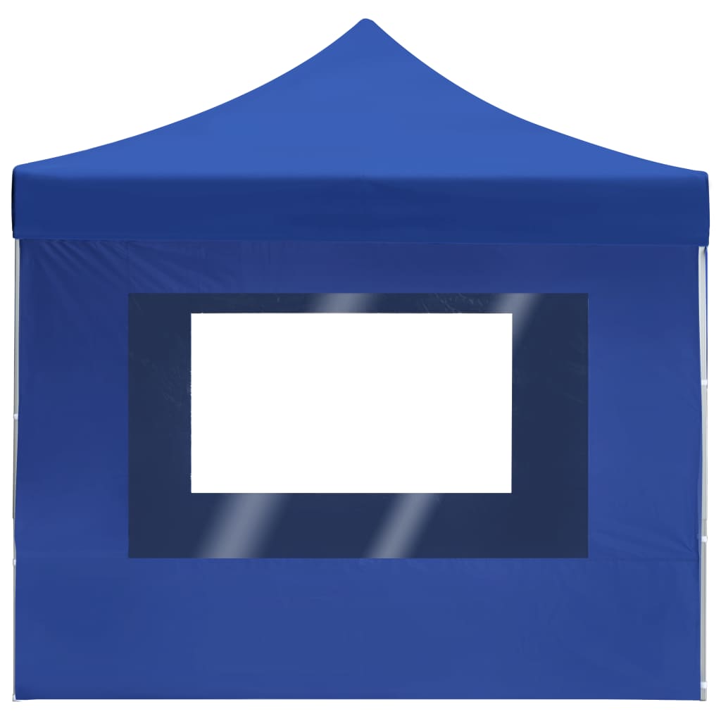 vidaXL Tente de réception pliable avec parois Aluminium 4,5x3 m Bleu