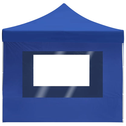 vidaXL Tente de réception pliable avec parois Aluminium 4,5x3 m Bleu