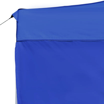 vidaXL Tente de réception pliable avec parois Aluminium 4,5x3 m Bleu