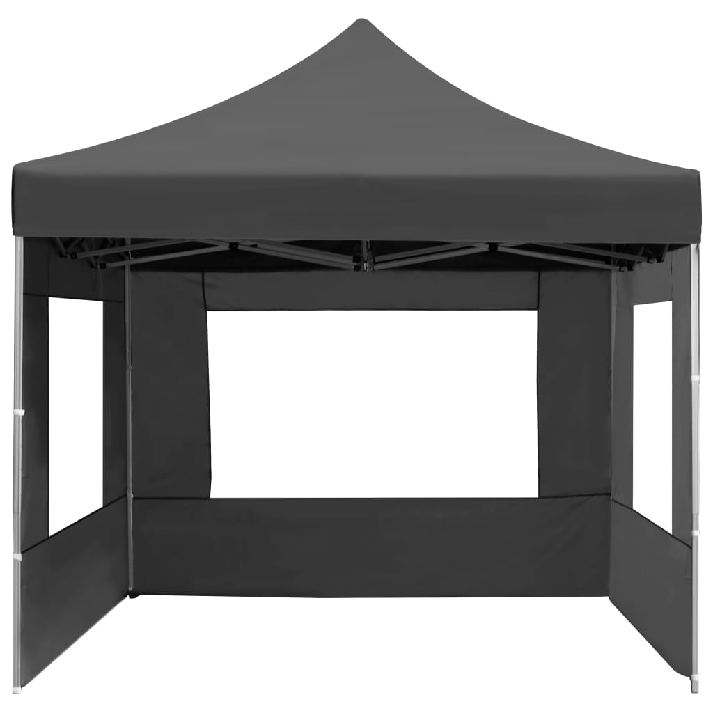 vidaXL Tente de réception pliable à parois Aluminium 4,5x3m Anthracite