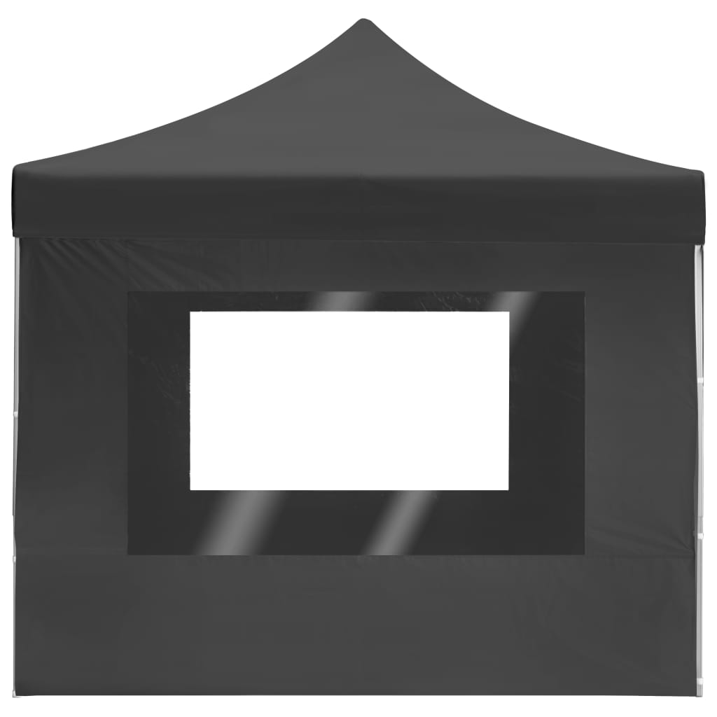 vidaXL Tente de réception pliable à parois Aluminium 4,5x3m Anthracite