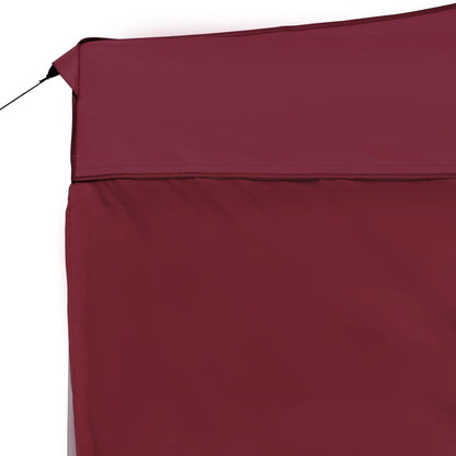 vidaXL Tente de réception pliable et parois Aluminium 4,5x3 m Bordeaux