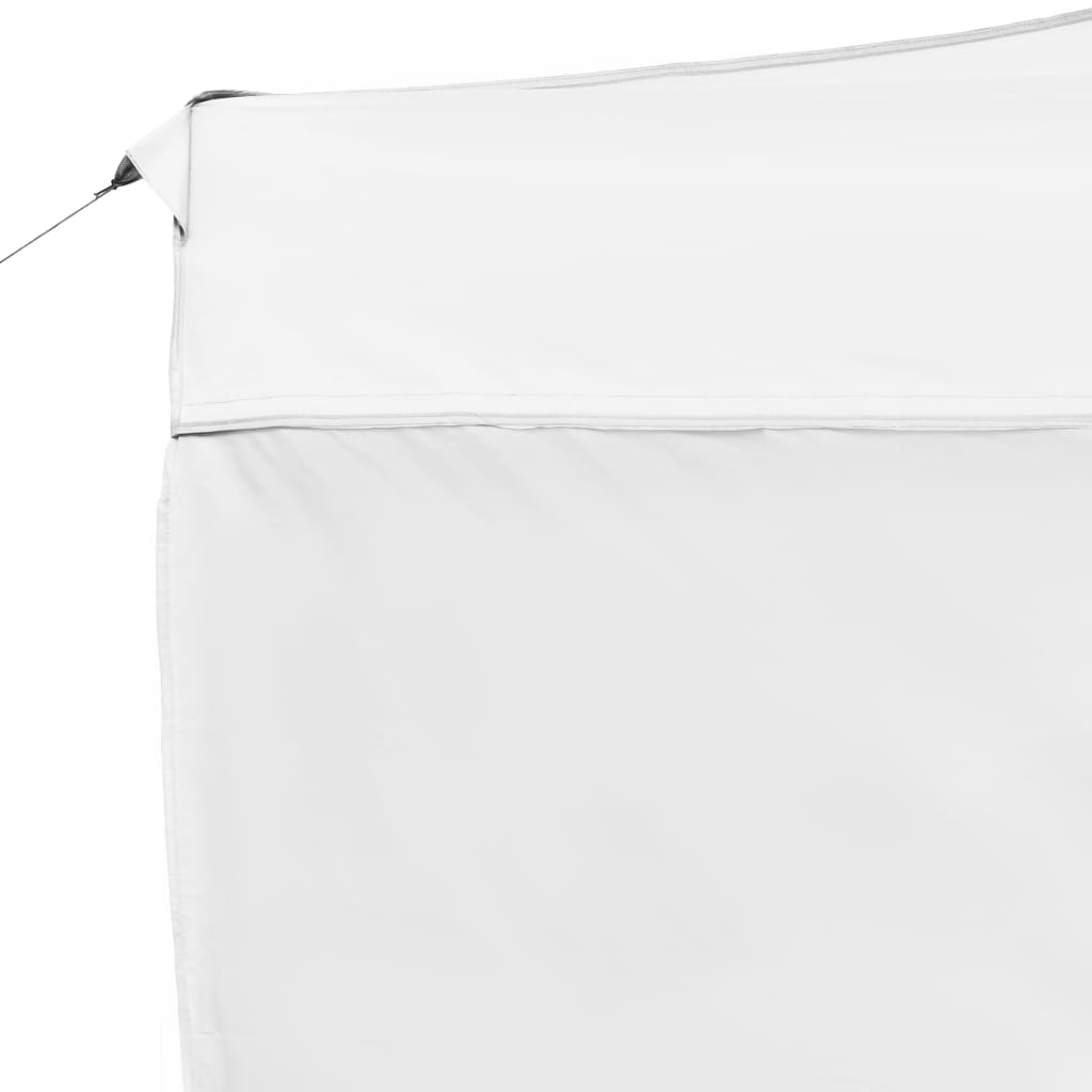 vidaXL Tente de réception pliable avec parois Aluminium 4,5x3 m Blanc