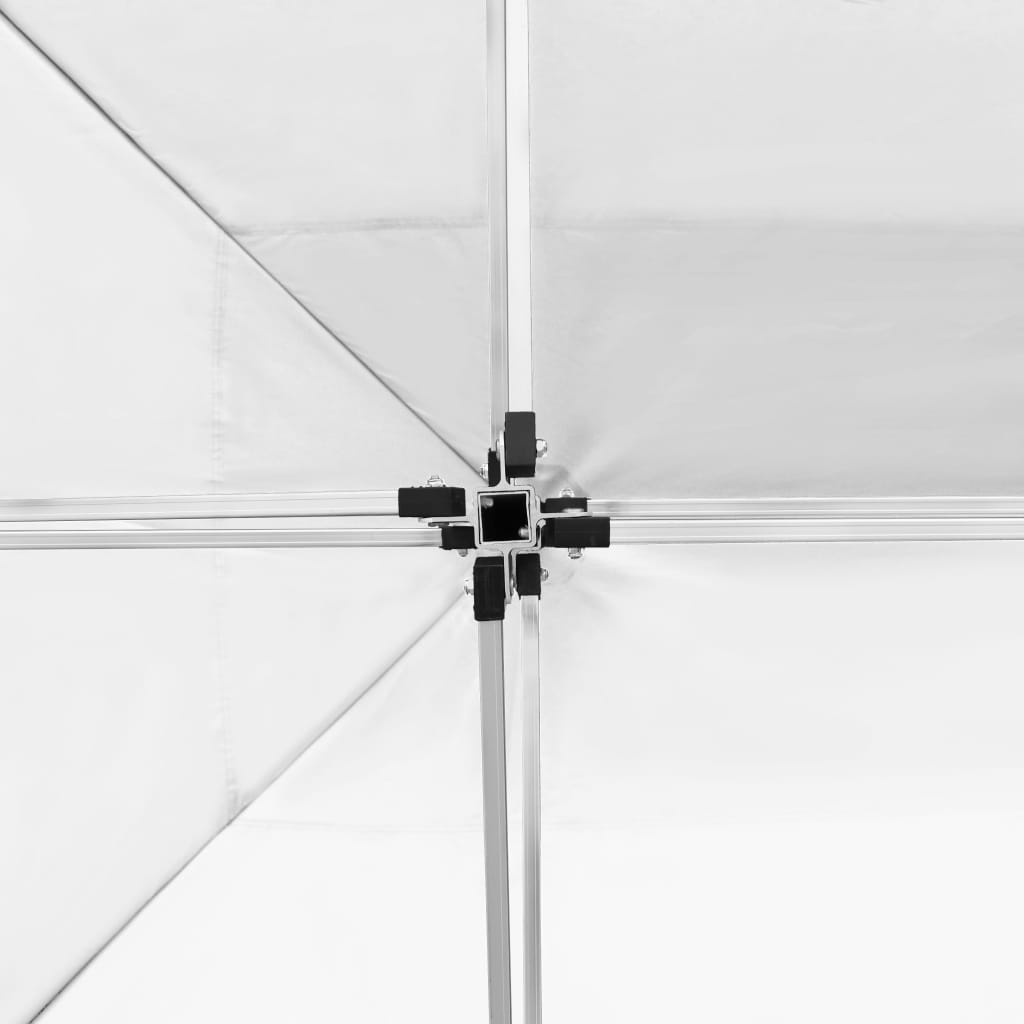 vidaXL Tente de réception pliable avec parois Aluminium 4,5x3 m Blanc