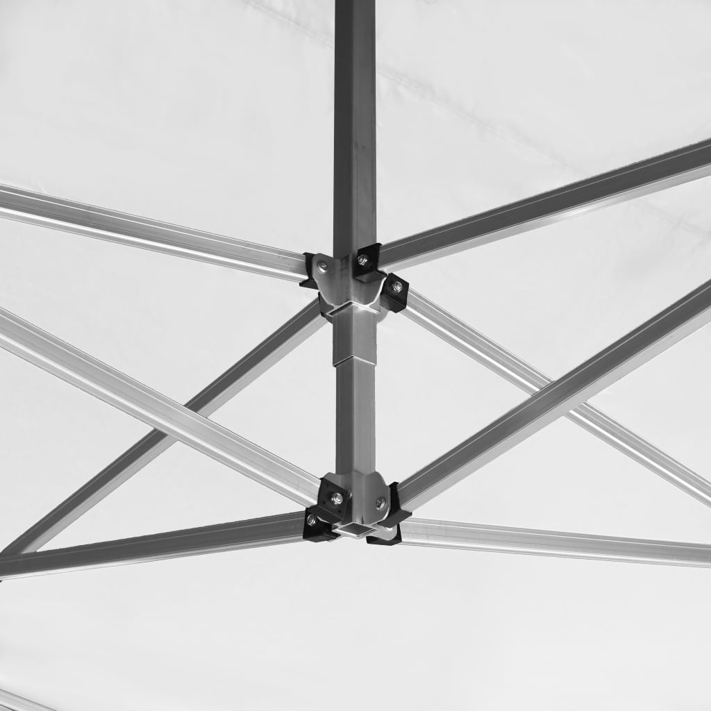 vidaXL Tente de réception pliable avec parois Aluminium 4,5x3 m Blanc