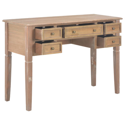 vidaXL Bureau Marron 109,5 x 45 x 77,5 cm Bois