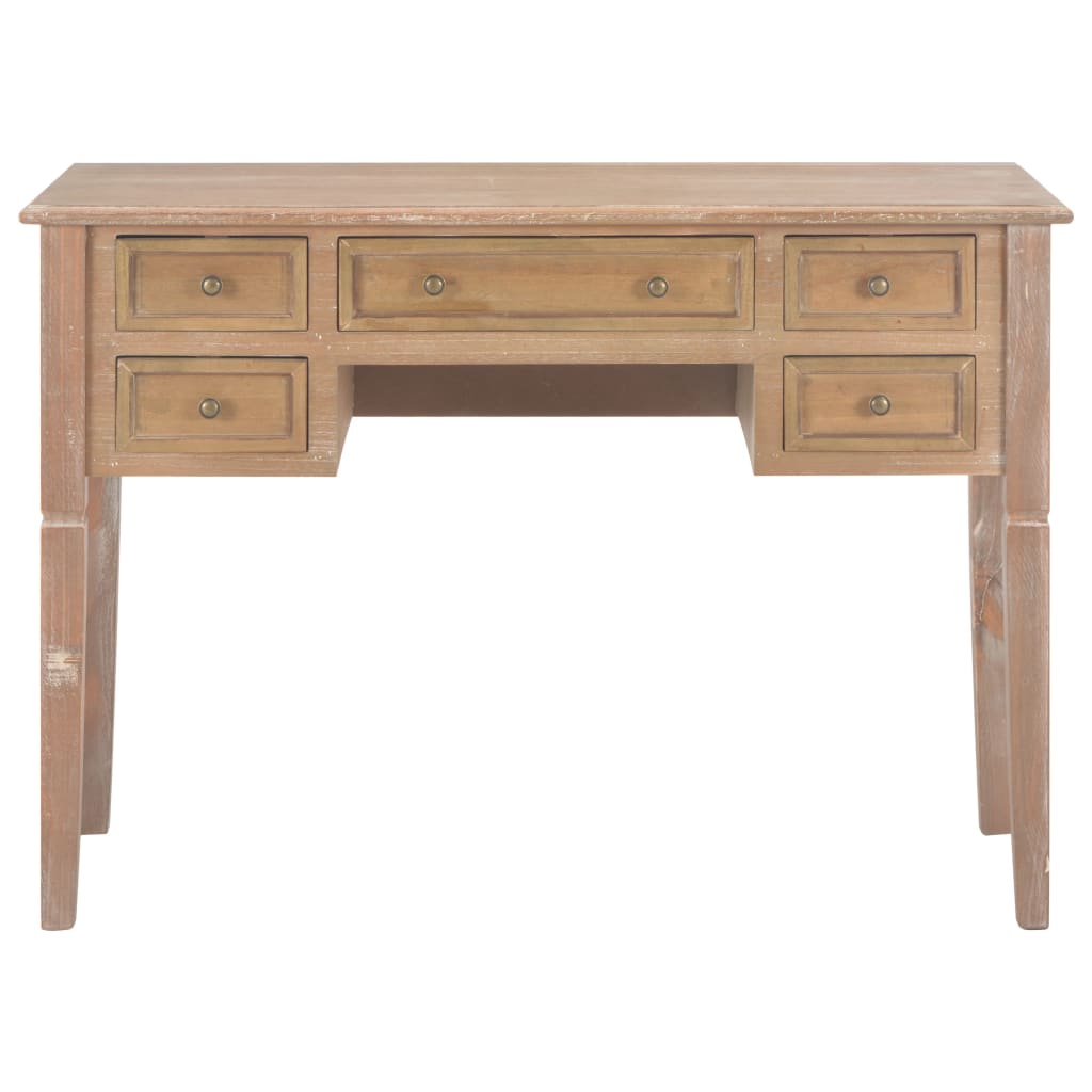vidaXL Bureau Marron 109,5 x 45 x 77,5 cm Bois