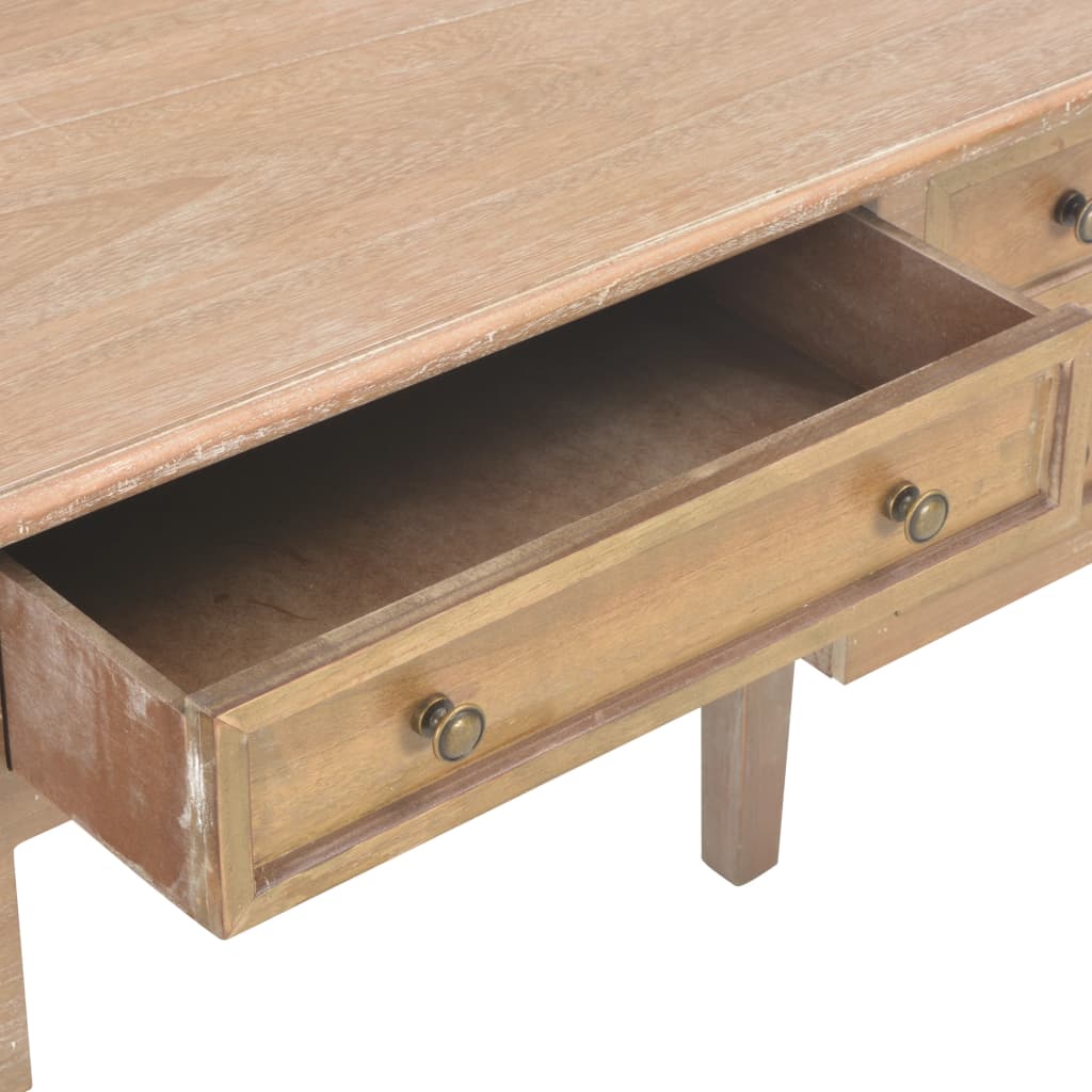 vidaXL Bureau Marron 109,5 x 45 x 77,5 cm Bois