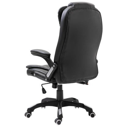 vidaXL Chaise de bureau Noir Similicuir