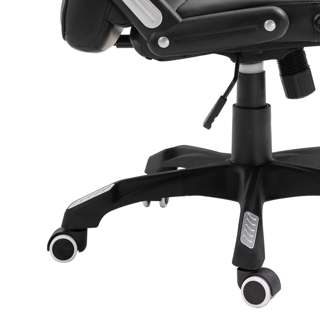 vidaXL Chaise de bureau Noir Similicuir