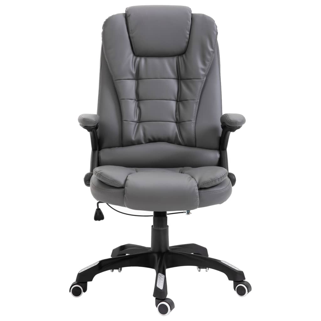 vidaXL Chaise de bureau Anthracite Similicuir