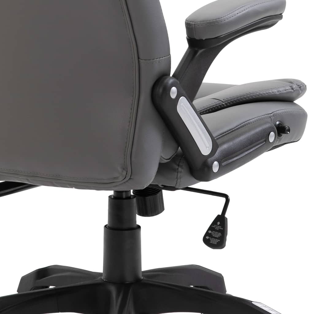 vidaXL Chaise de bureau Anthracite Similicuir