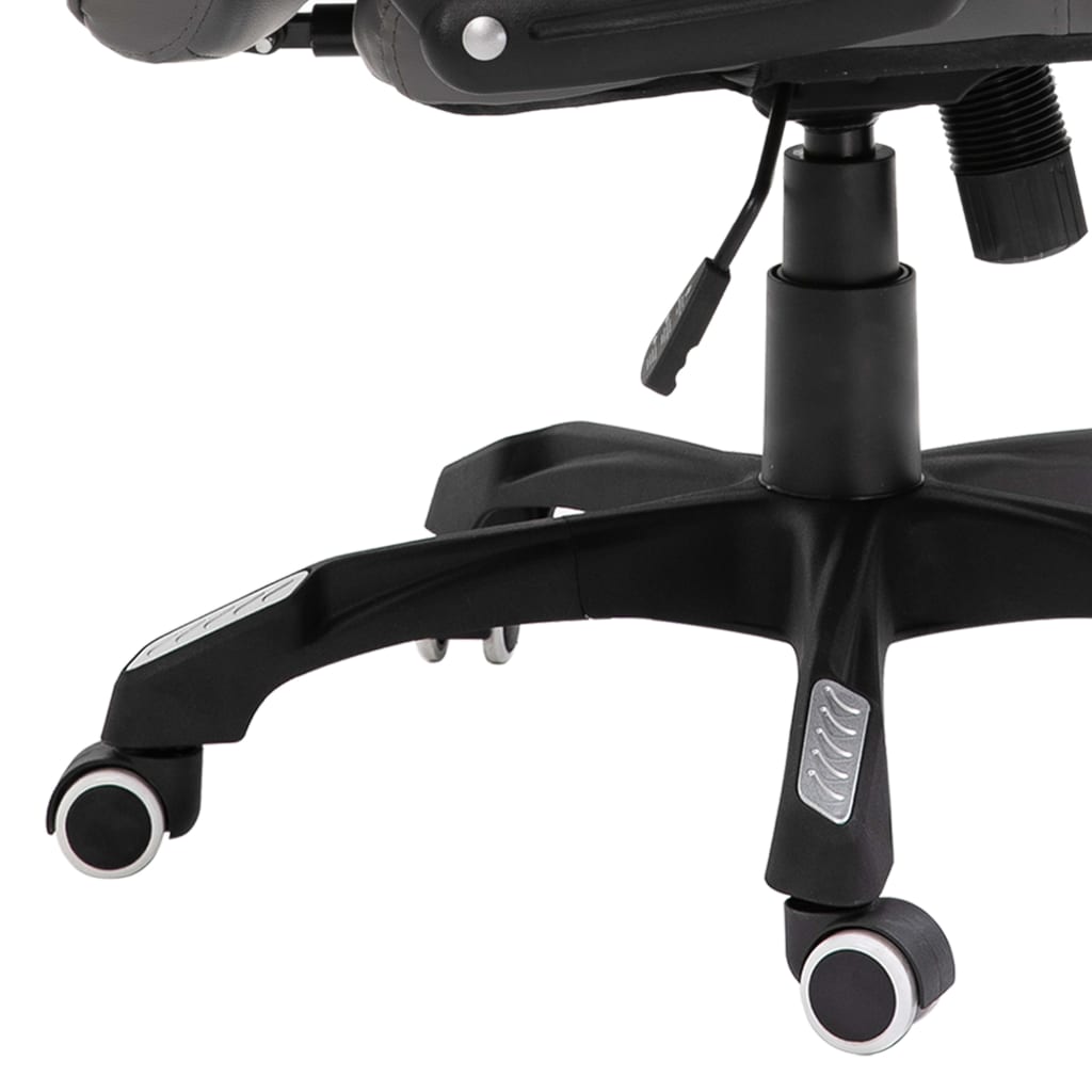 vidaXL Chaise de bureau Anthracite Similicuir